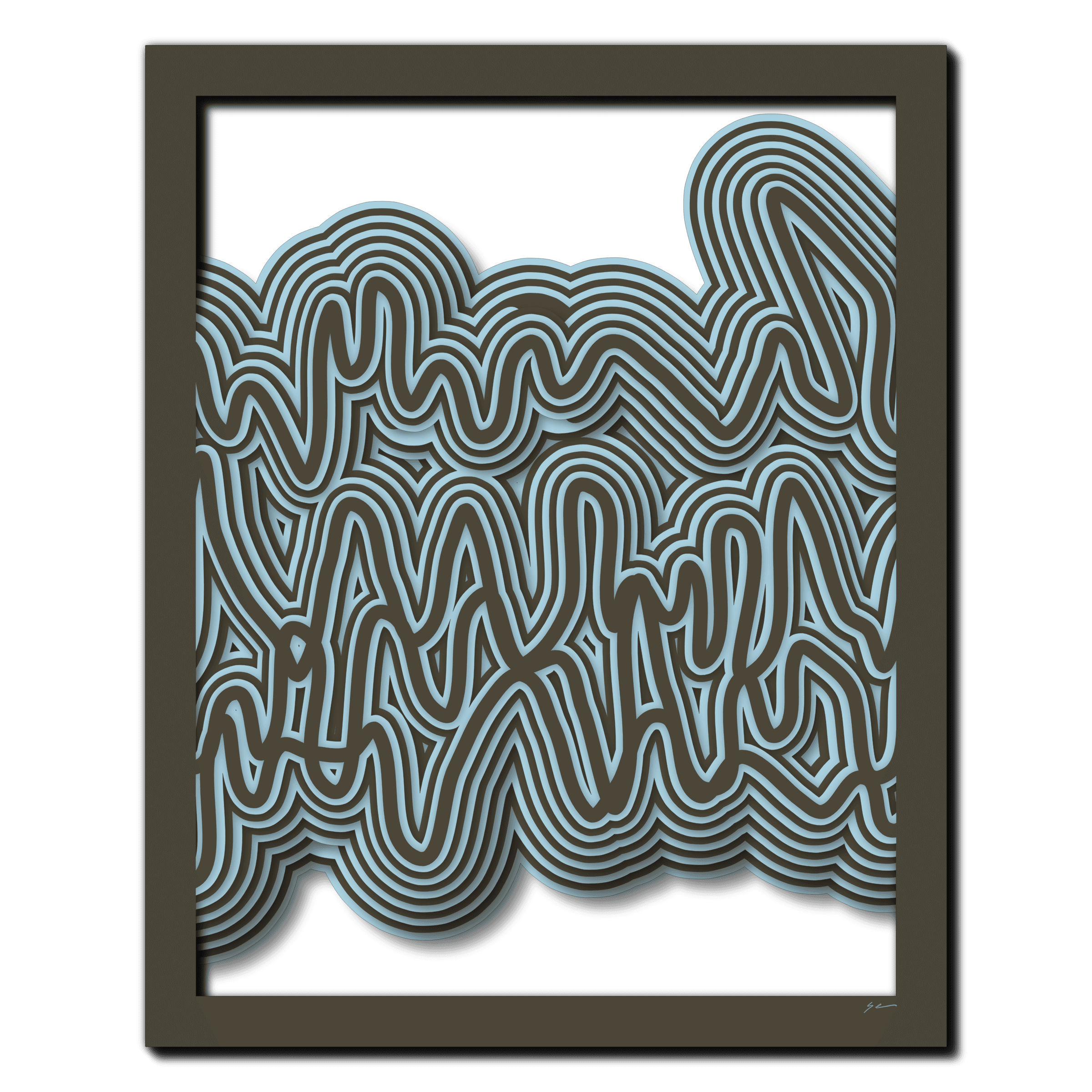 Aqua Mocha Meander