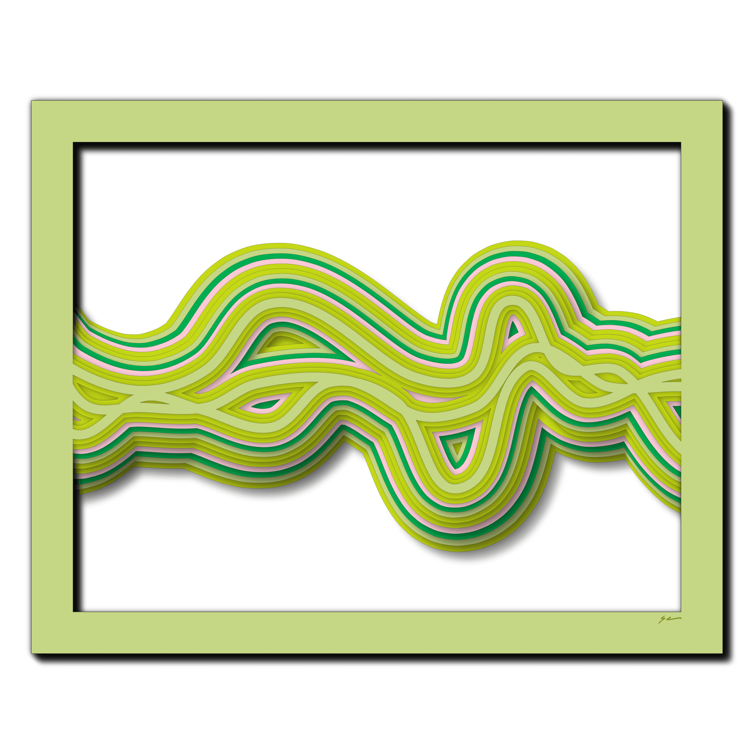 Verdant Flow Mosaic